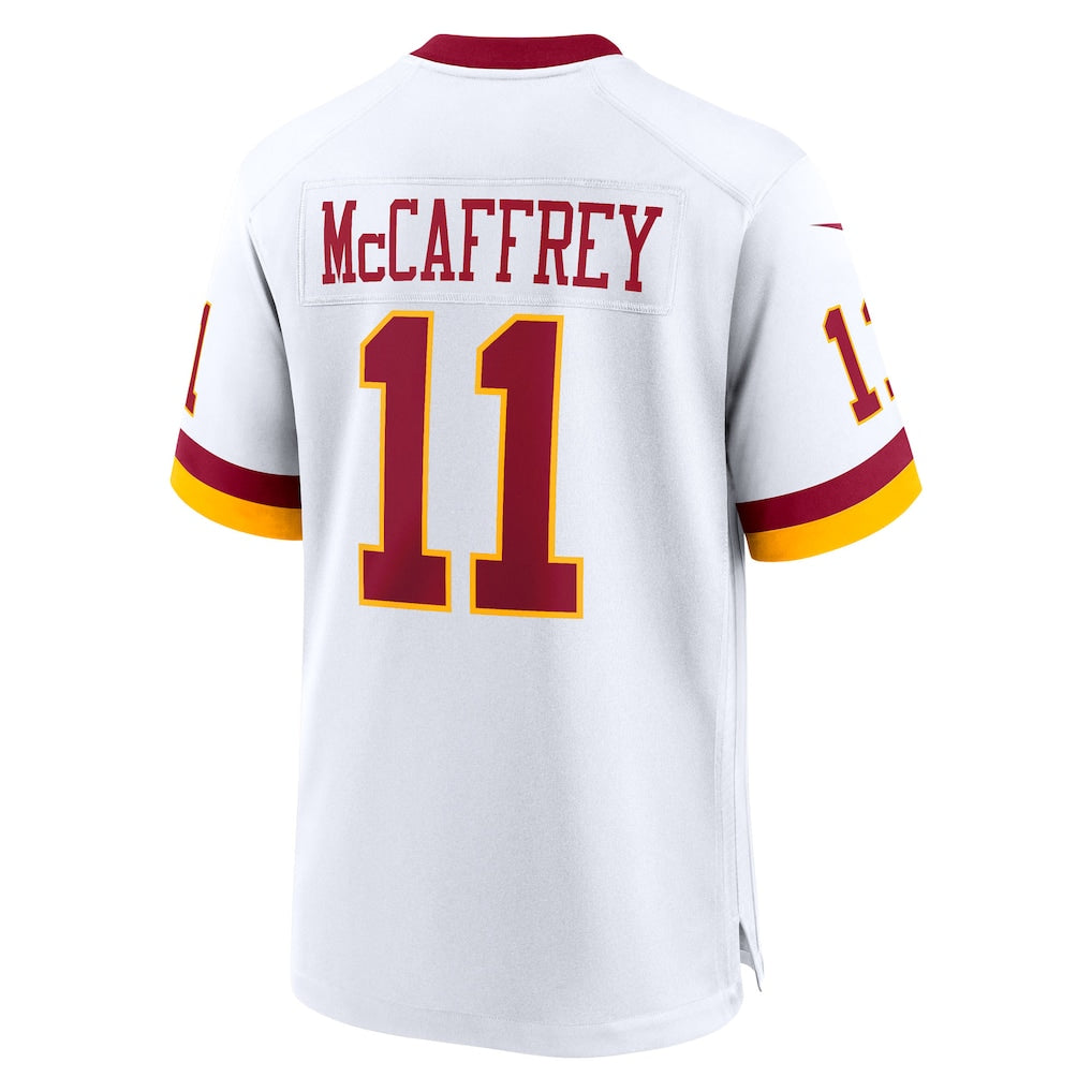Elroe W.Commanders #11 Luke McCaffrey White Game Super Bowl Era Jersey