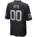 Elroe LV.Raiders #0 Jim Otto Black Game Retired Player Jersey