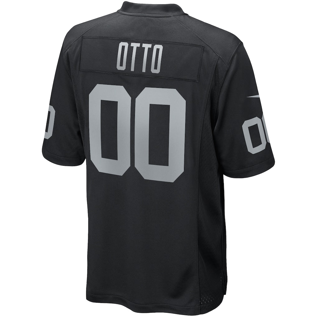 Elroe LV.Raiders #0 Jim Otto Black Game Retired Player Jersey