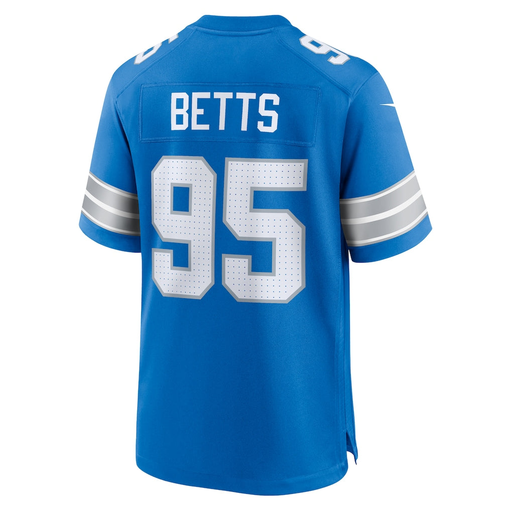 Elroe D.Lions #95 Mathieu Betts Blue Game Jersey