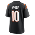 Elroe C.Bengals #10 Mike White Black Team Game Jersey