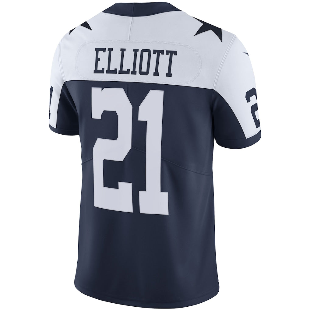Elroe D.Cowboys #21 Ezekiel Elliott Navy Alternate Vapor Limited Jersey