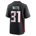 Elroe A.Falcons #31 Xavier Watts Black Team Game Jersey